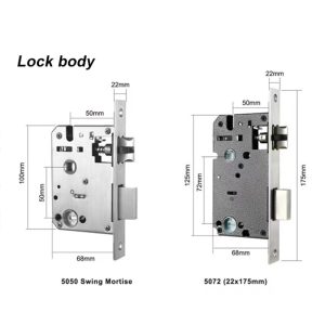 FM60 Single tongue room door lock